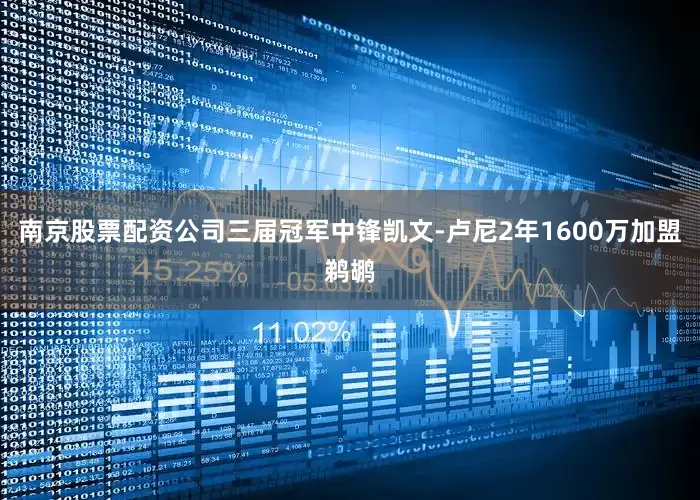 南京股票配资公司三届冠军中锋凯文-卢尼2年1600万加盟鹈鹕